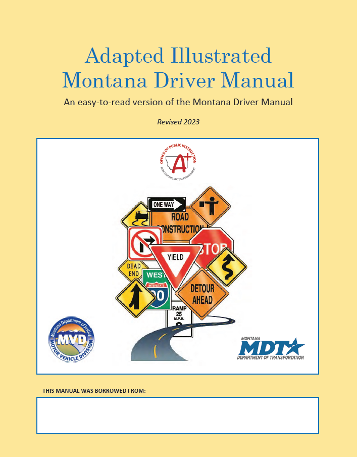 Adapted Illustrated Montana Driver Manual